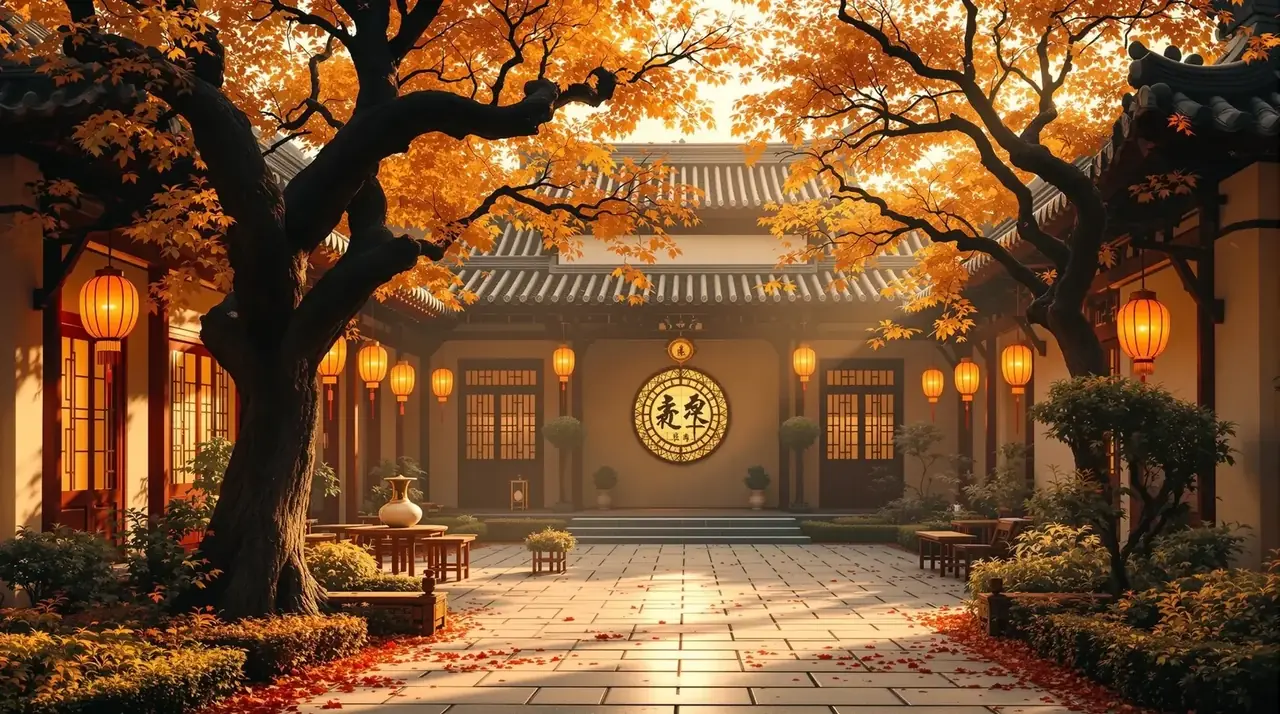 庭院深深处 - 悟空智能推荐短剧站 悟空智能推荐短剧站推荐短剧《庭院深深处》花园纸感插画