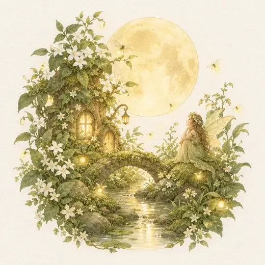 奇幻童话 - 悟空智能推荐短剧站题材 悟空智能推荐短剧站奇幻童话题材纸感插画封面